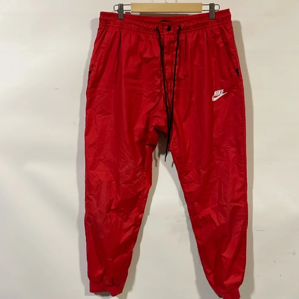 Nike Red Sweatpants - Picture 1 of 4